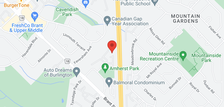 map of 30 -  2065 Amherst Heights